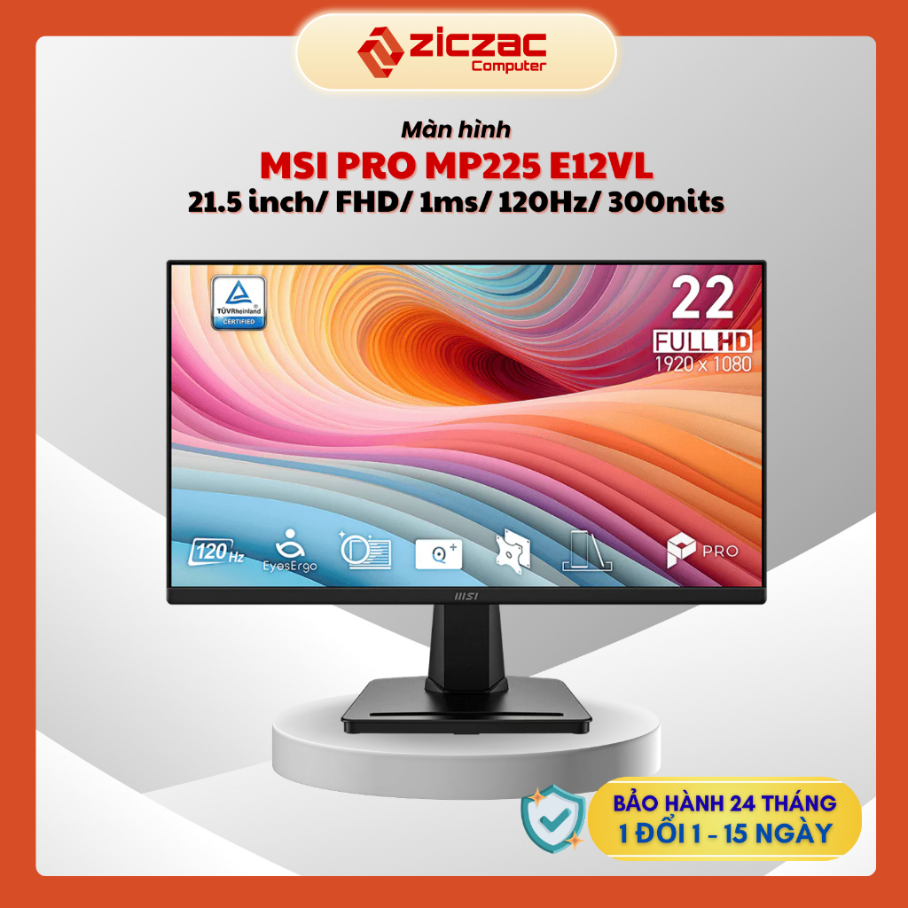 [Hỏa tốc HN] Màn hình MSI PRO MP225 E12VL 21.5 inch 120Hz FHD 1ms (HDMI + VGA) - Chính hãng