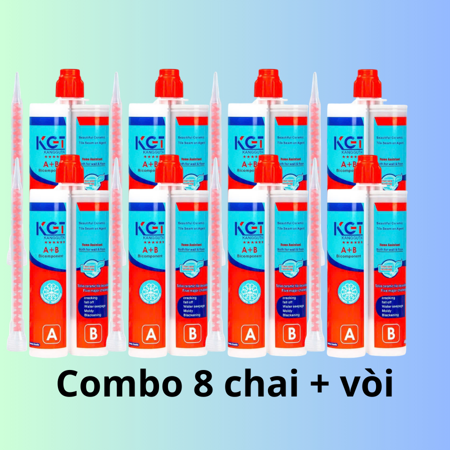8 Chai Keo Chà Ron Epoxy KGT 2 Thành Phần – Chống Thấm & Bền Màu