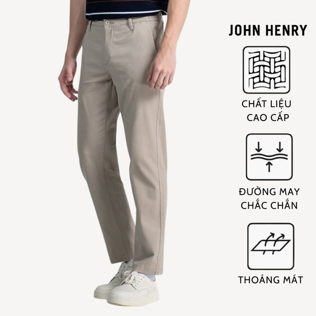 Quần Khaki Lưng Thông Minh KP26SS07P-EPSC - JOHN HENRY Shop