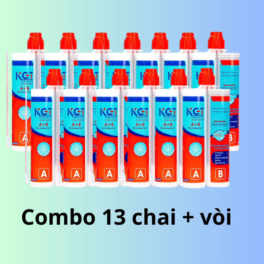 13 Chai Keo Chà Ron Epoxy KGT 2 Thành Phần – Chống Thấm & Bền Màu