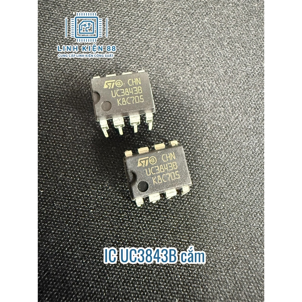 5 con IC UC3843B UC3843 3843 cắm Dip-8 mới chính hãng ST