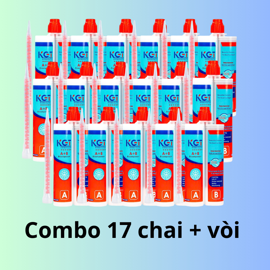 17 Chai Keo Chà Ron Epoxy KGT 2 Thành Phần – Chống Thấm & Bền Màu