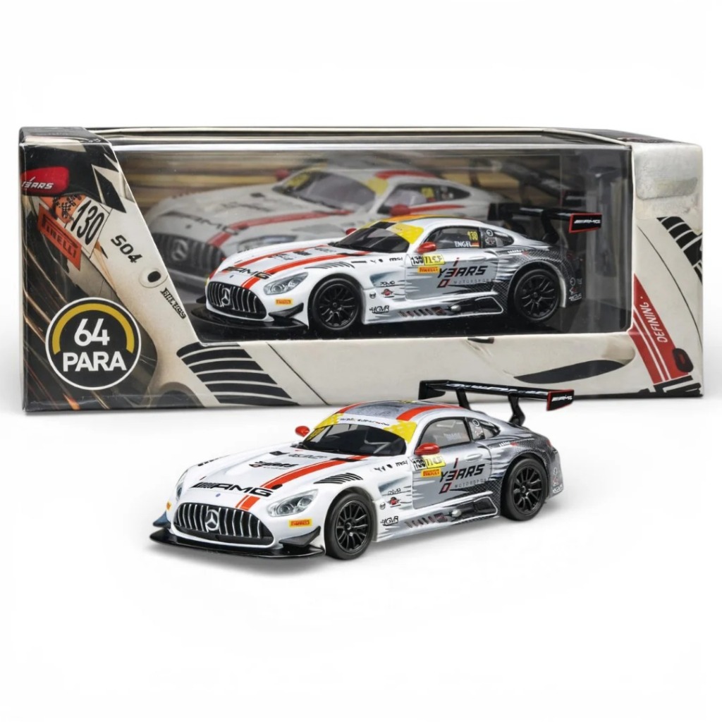 Mô hình xe Mercedes-AMG GT3 Macau FIA GT World Cup #130 GruppeM tỉ lệ 1:64 Para64 OT64780