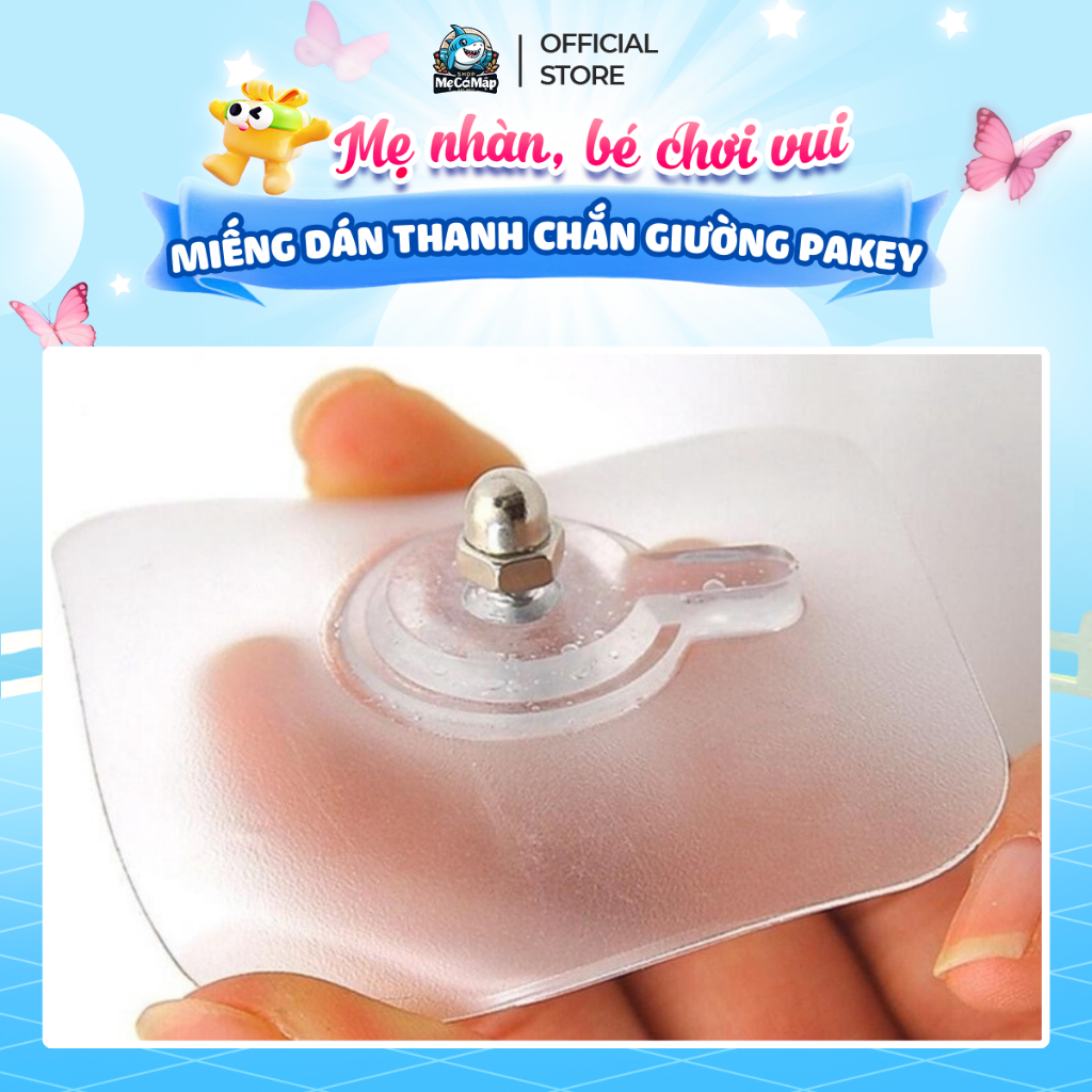 Miếng dán thanh chắn giường CHỊU TẢI 20KG, miếng dán cường lực KHÔNG KHOAN ĐỤC