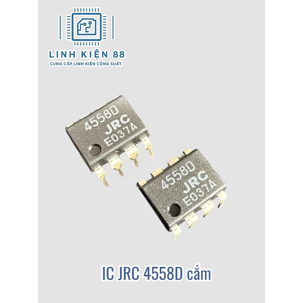 5,10 con OPAMP NJM4558D JRC4558D 4558 cắm Dip-8 mới chính hãng JRC