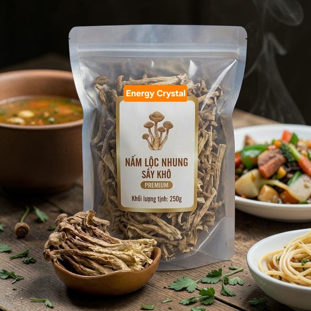 NẤM LỘC NHUNG KHÔ – MÙI THƠM NHẸ LAN TRONG GIAN BẾP