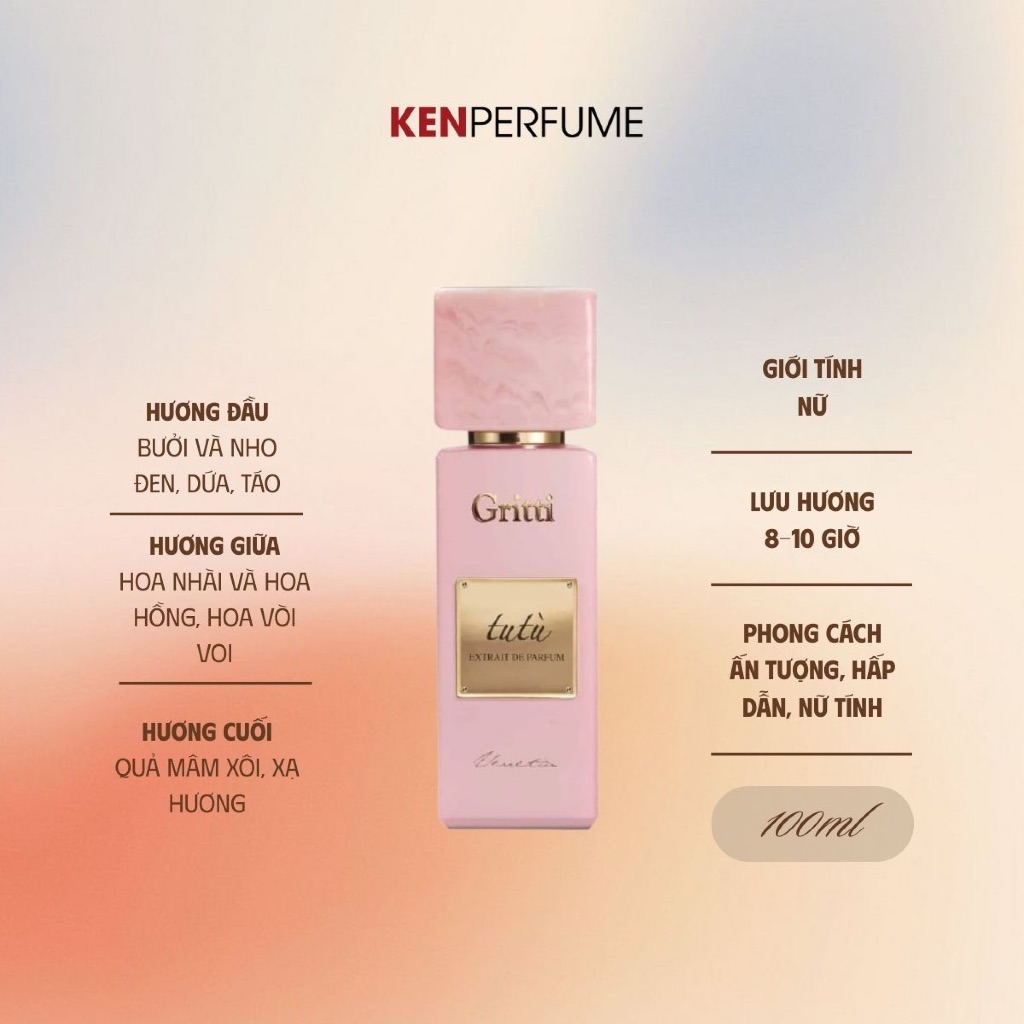 Nước hoa Fullseal 100ML Gritti White Collection Tutu | Nước Hoa Nữ | Ken Perfume