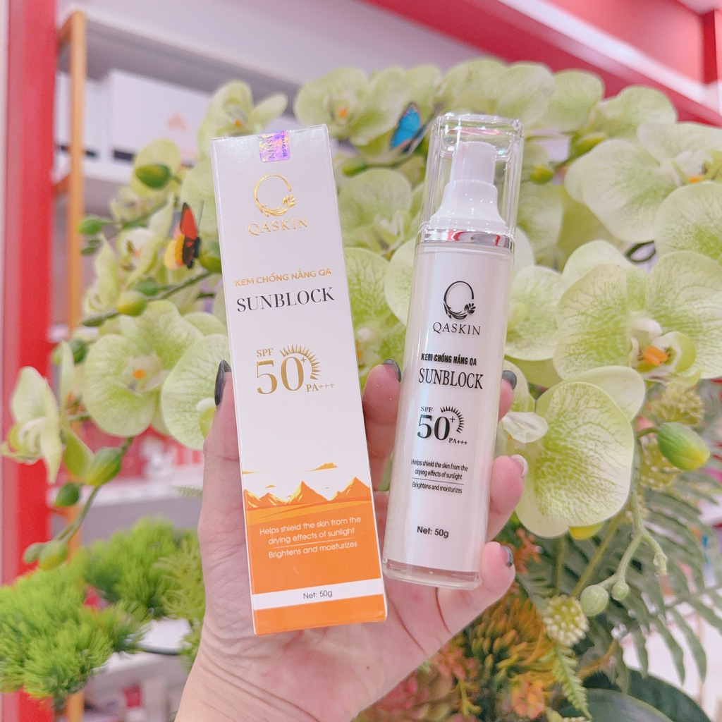 Kem Chống Nắng Mộc Anh , Qaskin Mẫu Mới