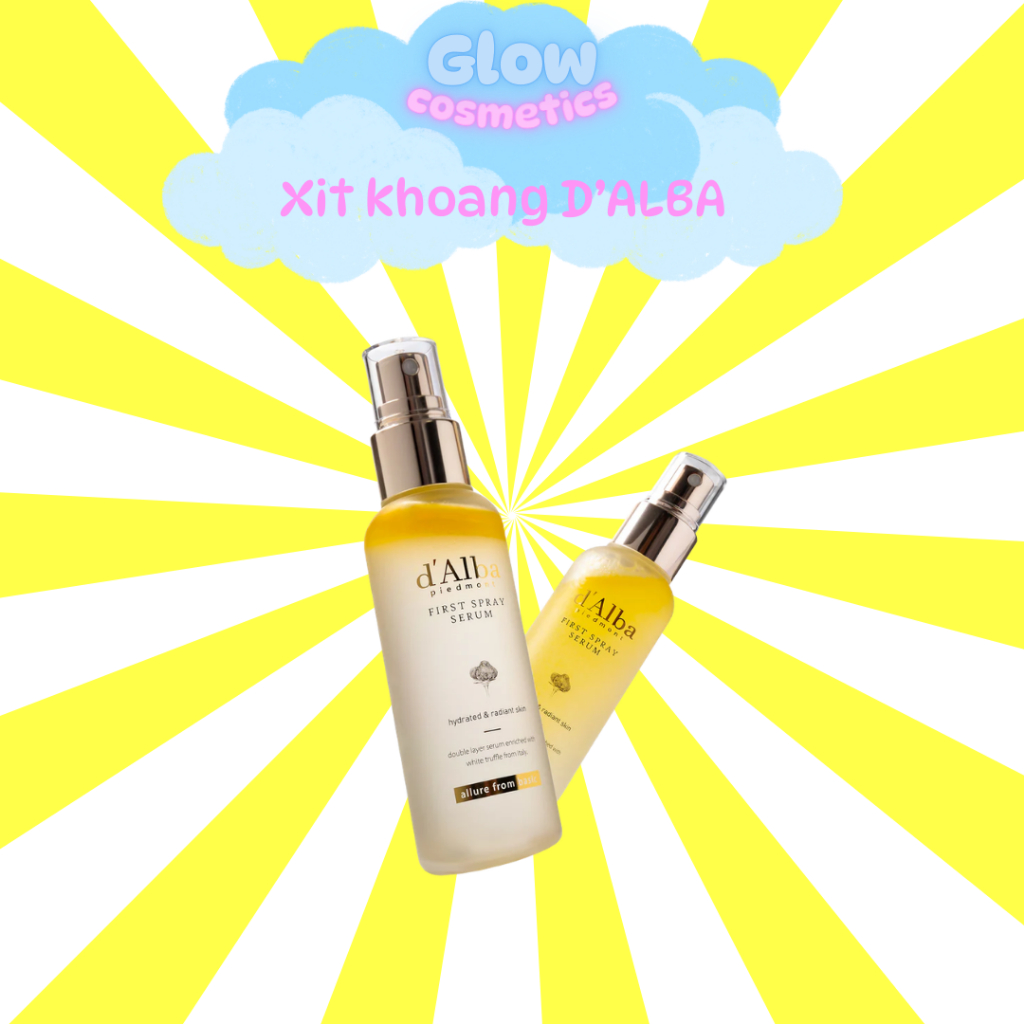 [d'Alba Official] Serum Dạng Xịt Khoáng D'ALBA Căng Bóng Da First Spray Serum 100ml - Glow.Cosmetics