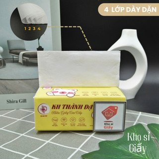 Combo 10 bịch giấy rút lụa bịch nhỏ 3 lớp KH Thành Đạt siêu dai mềm mịn - Giấy rút trắng bỏ túi