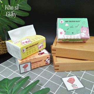 Combo 10 bịch giấy rút lụa bịch nhỏ 3 lớp KH Thành Đạt siêu dai mềm mịn - Giấy rút trắng bỏ túi