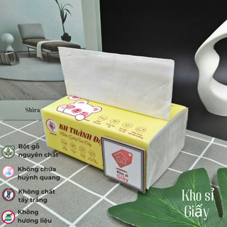 Combo 10 bịch giấy rút lụa bịch nhỏ 3 lớp KH Thành Đạt siêu dai mềm mịn - Giấy rút trắng bỏ túi