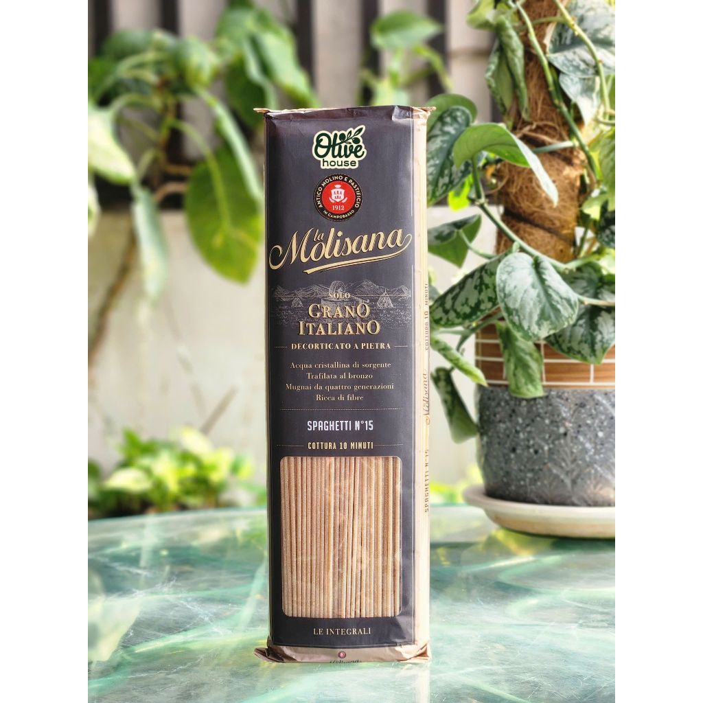 Mỳ Ý Nguyên cám Pasta N°15 Spaghetti le integrali 500Gr