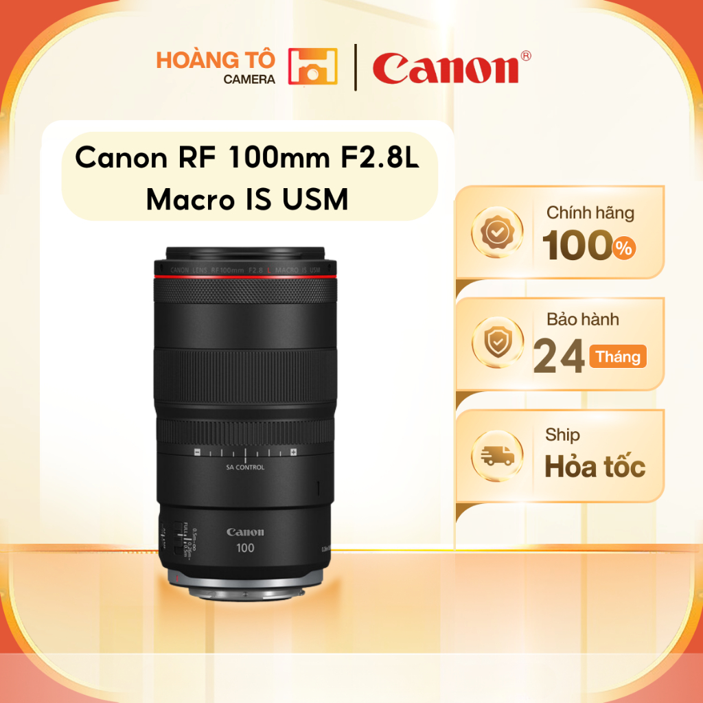Ống kính Canon RF 100mm F2.8 L Macro IS USM | Mới chính hãng