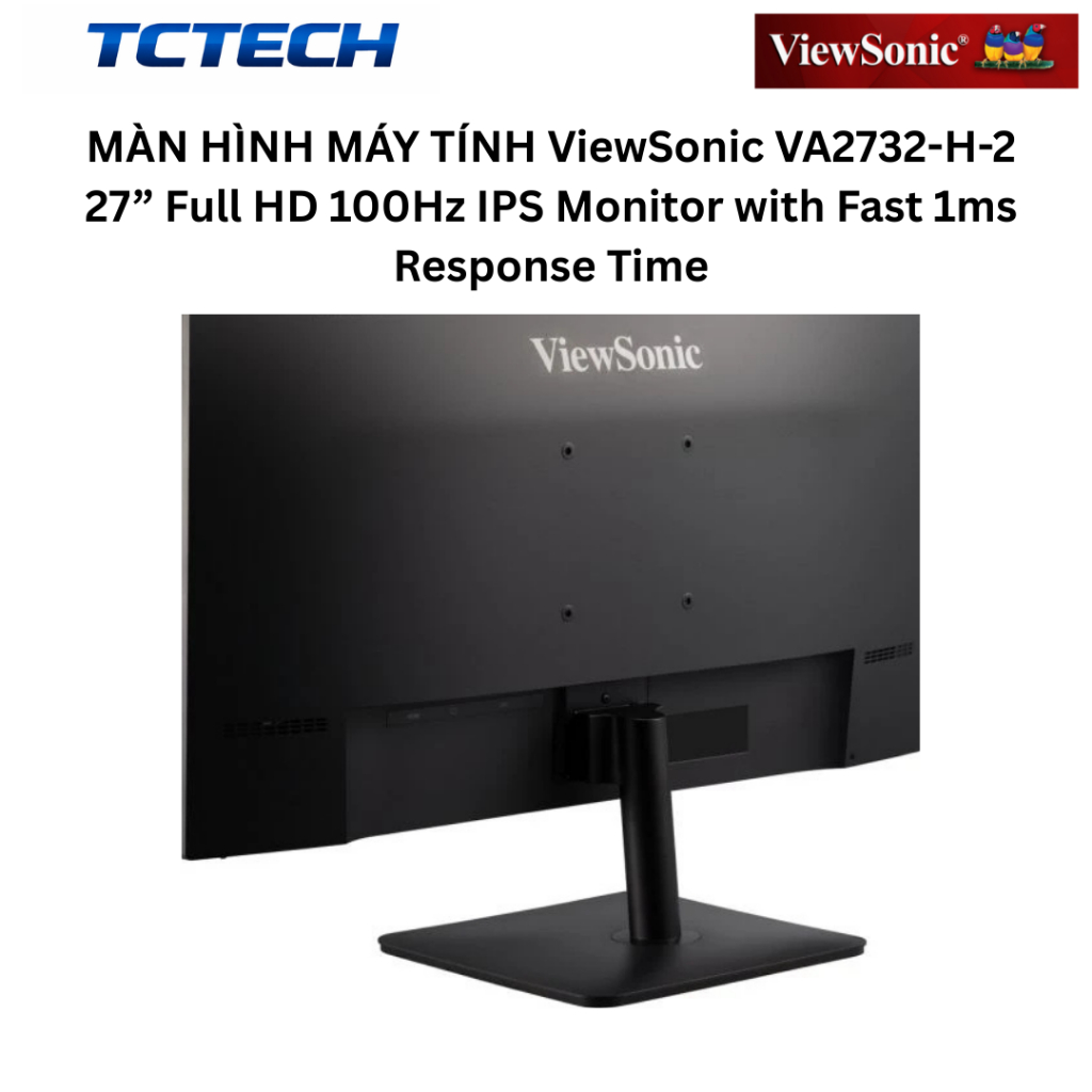 MÀN HÌNH MÁY TÍNH ViewSonic VA2732-H-2 27” Full HD 100Hz IPS Monitor with Fast 1ms Response Time Chính Hãng | BigBuy360 - bigbuy360.vn