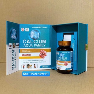 Viên uống Canxi Aqua Family Aquamin F Hộp 30 Viên Chính Hãng Cao Cấp ✔️️️ Calcium + Vitamin D3K2 xương khỏe cao lớn hơn
