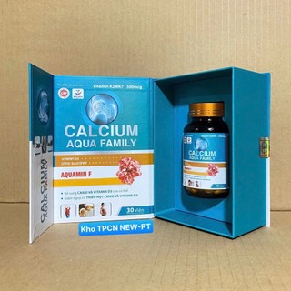 Viên uống Canxi Aqua Family Aquamin F Hộp 30 Viên Chính Hãng Cao Cấp ✔️️️ Calcium + Vitamin D3K2 xương khỏe cao lớn hơn