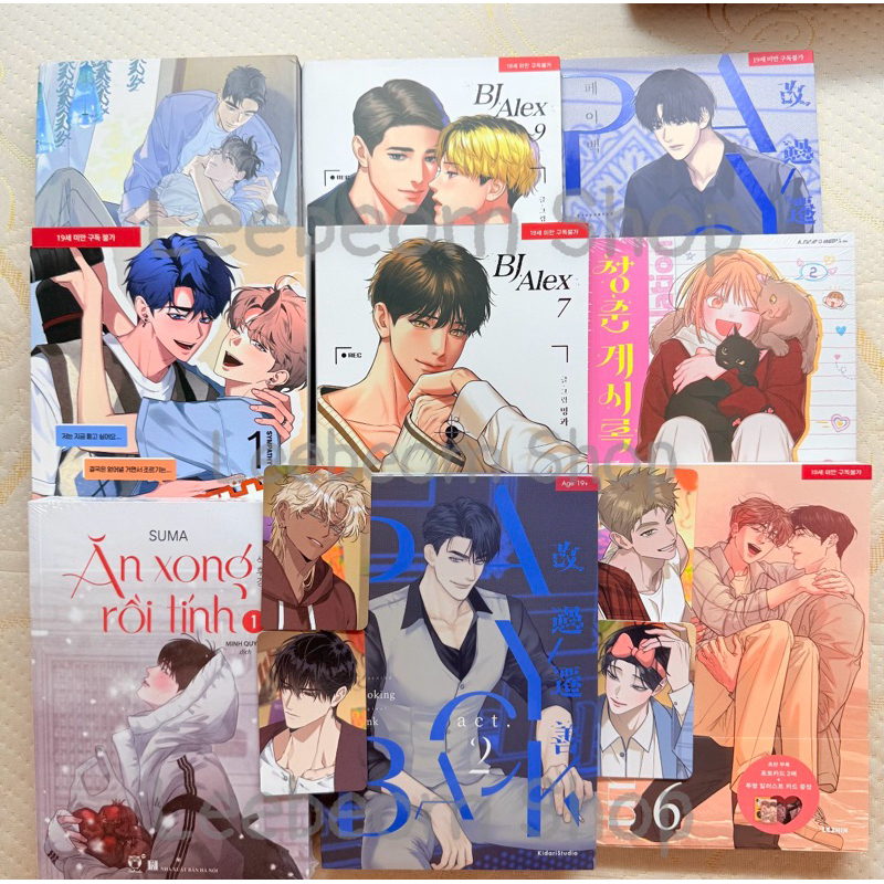 [HÀNG OFF] Photocard boylove part 5 nhiều bộ lezhin bomtoon ridibooks bl manhwa goods ptc card