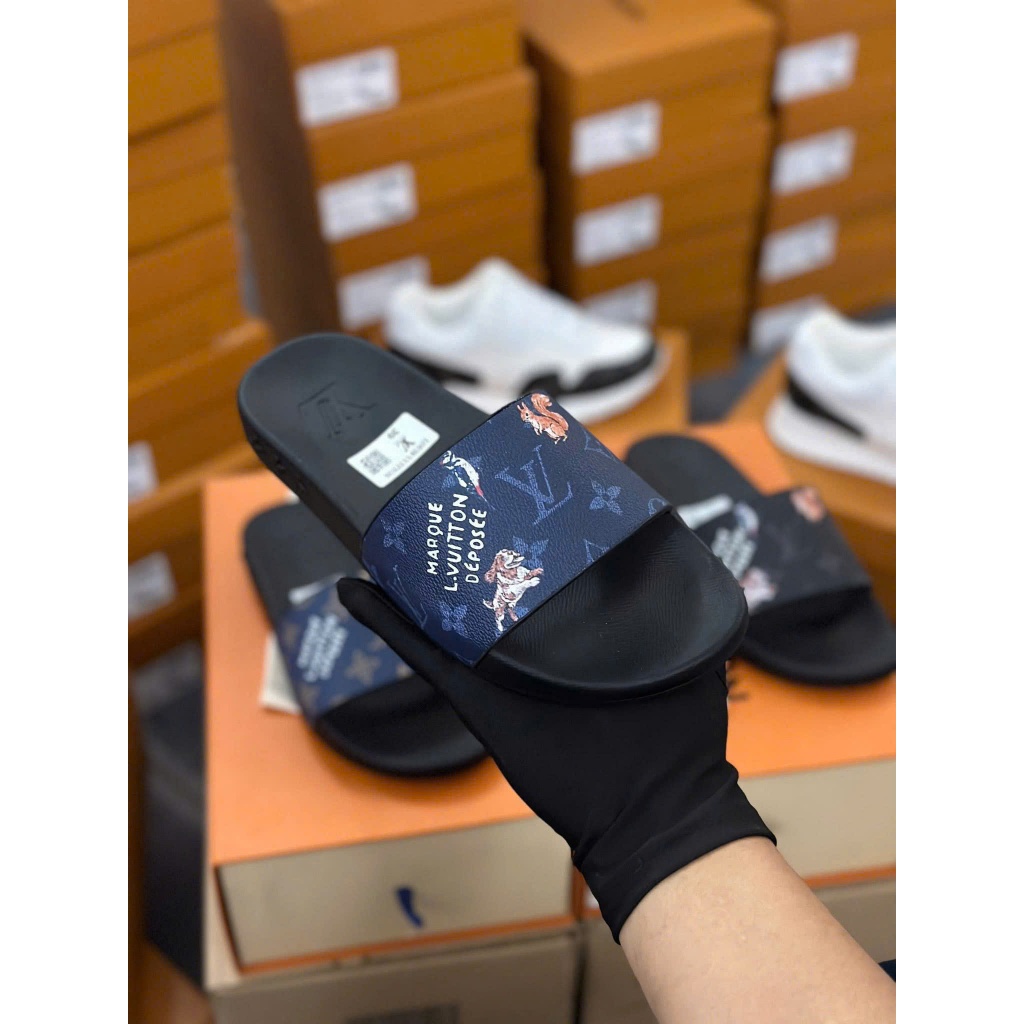 Dép Quai Ngang Louis Vuitton Monogram Luxury Hot Trend
