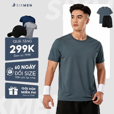 Bộ quần áo thể thao SIXMEN [Tặng Kèm Hộp Quà] vải gió cao cấp xịn mềm mại co giãn vận động thoải mái