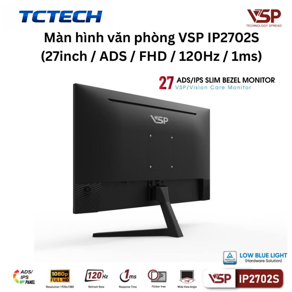 Màn hình văn phòng VSP IP2702S, IP2704S (27inch / ADS-IPS / FHD /100Hz-120Hz / 1ms) Chính Hãng | BigBuy360 - bigbuy360.vn