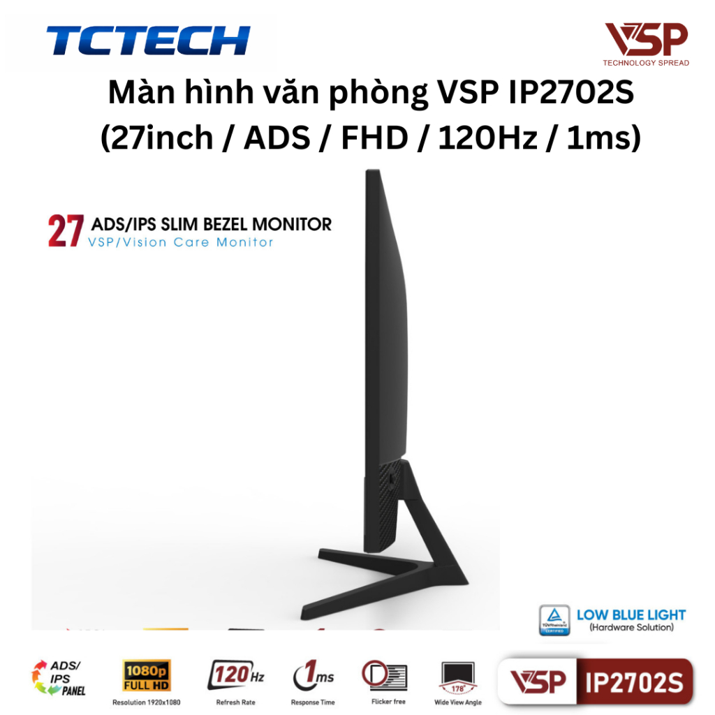 Màn hình văn phòng VSP IP2702S, IP2704S (27inch / ADS-IPS / FHD /100Hz-120Hz / 1ms) Chính Hãng | BigBuy360 - bigbuy360.vn