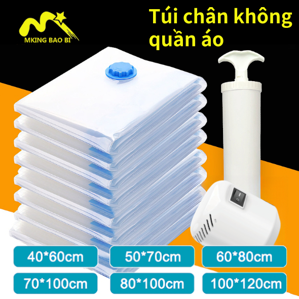 【🎁Mua 5 tặng 1】Túi chân không đựng quần áo, chăn gối chống ẩm, bụi tiết kiệm diện tích