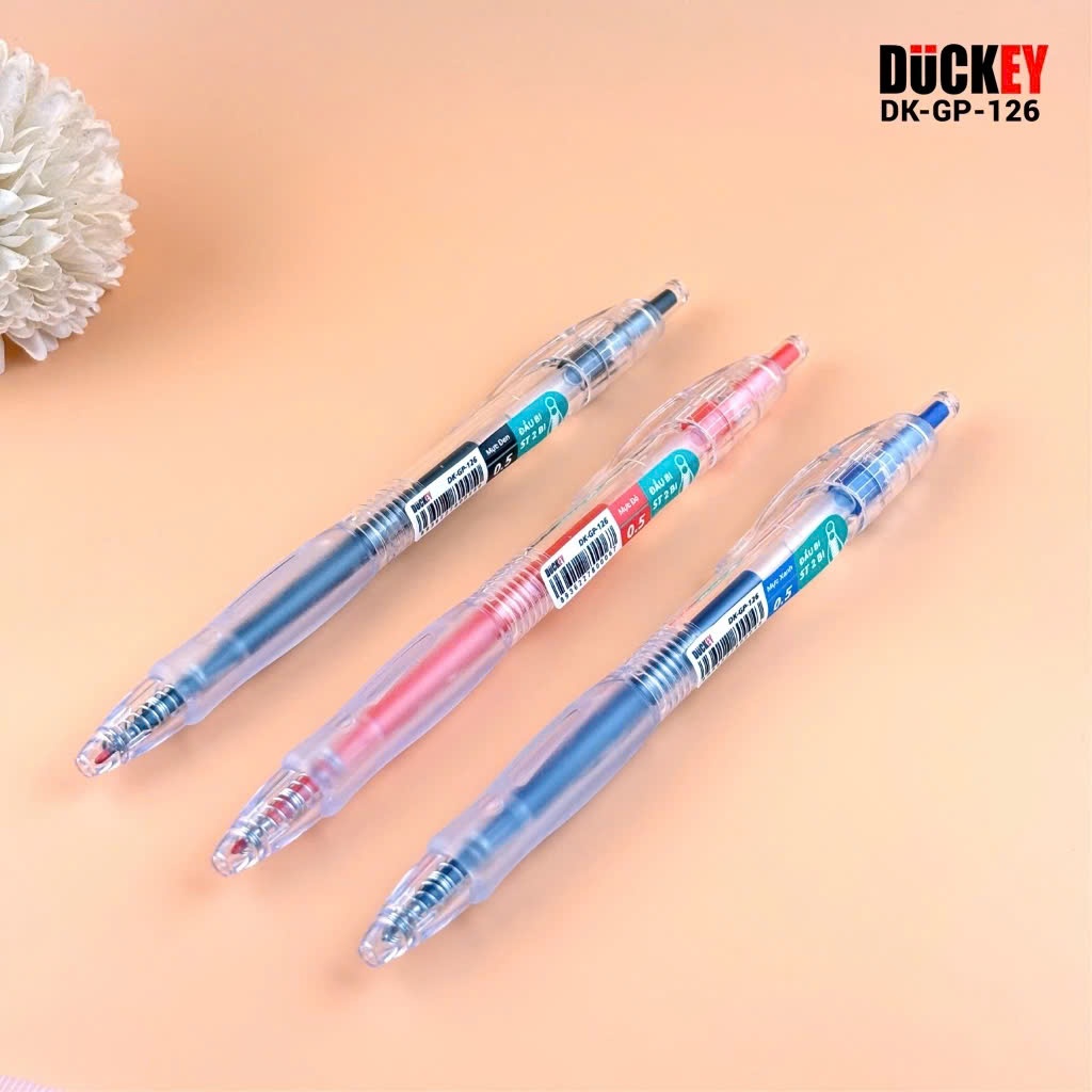 Bút nước bấm Duckey DK-GP-126 ngòi ST - Thương hiệu Việt Nam