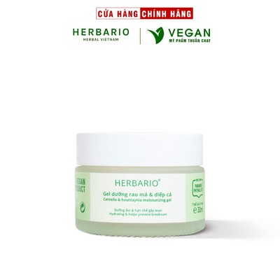 Gel dưỡng rau má & diếp cá Herbario 30ml thuần chay