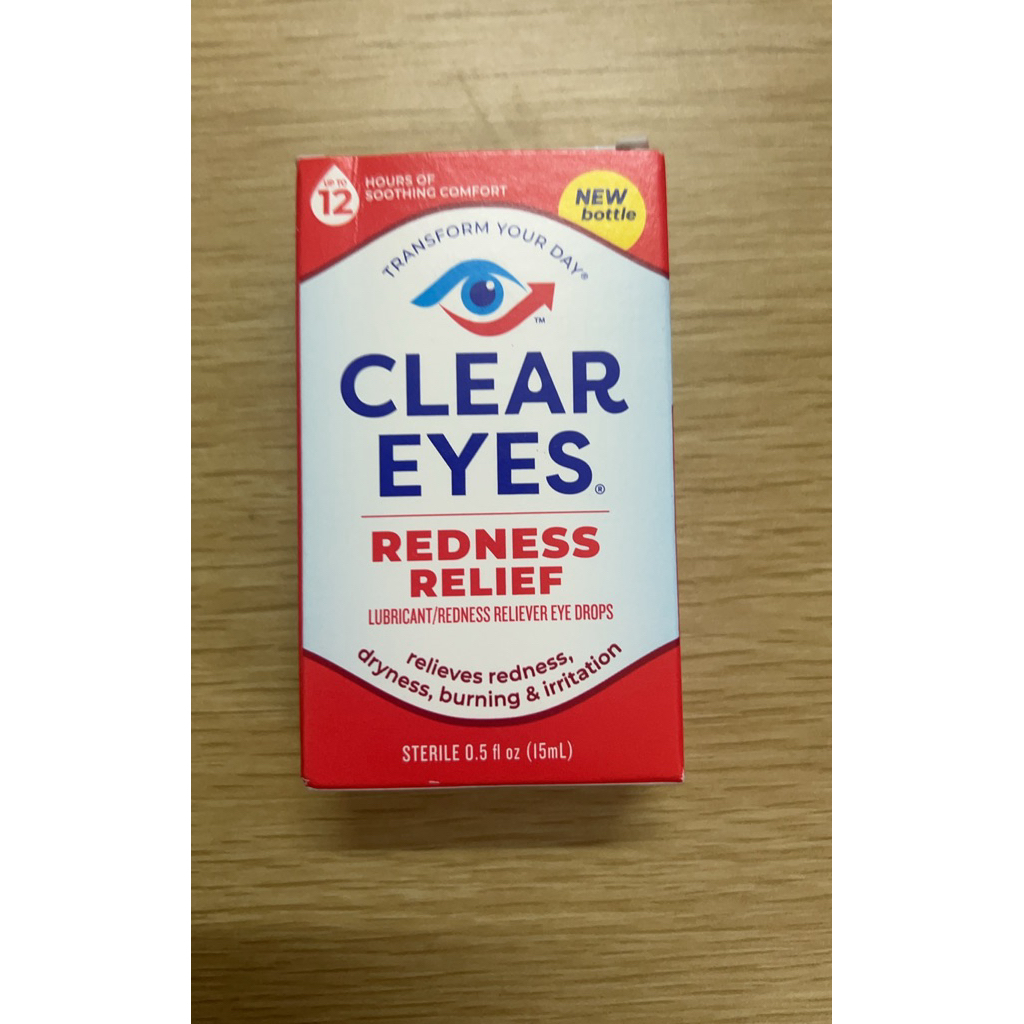 Clear Eyes Redness Relief Eye Drops 15ml [Date 9.2027]