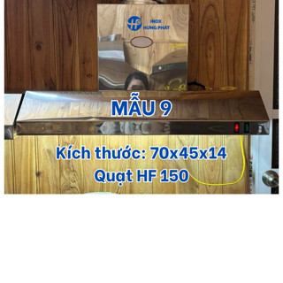 MÁY HÚT MÙI BẾP INOX 304 SỬ DỤNG QUẠT HF150 – 70CM - MẪU 9