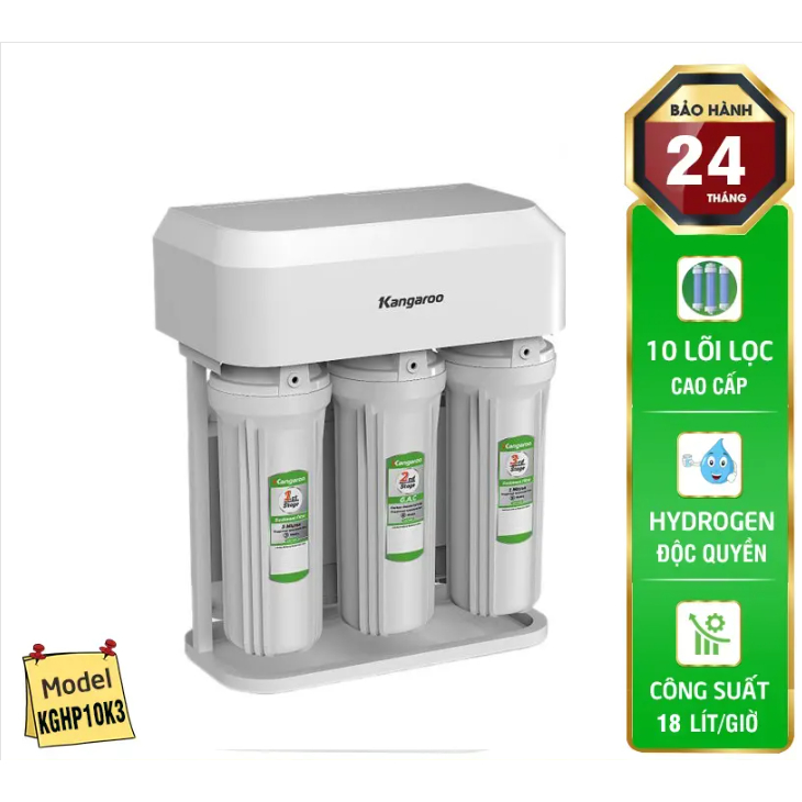 Máy lọc nước RO cao cấp Kangaroo KGHP10K2 và K3, 10 cấp độ lọc cực sạch mẫu mới 2026