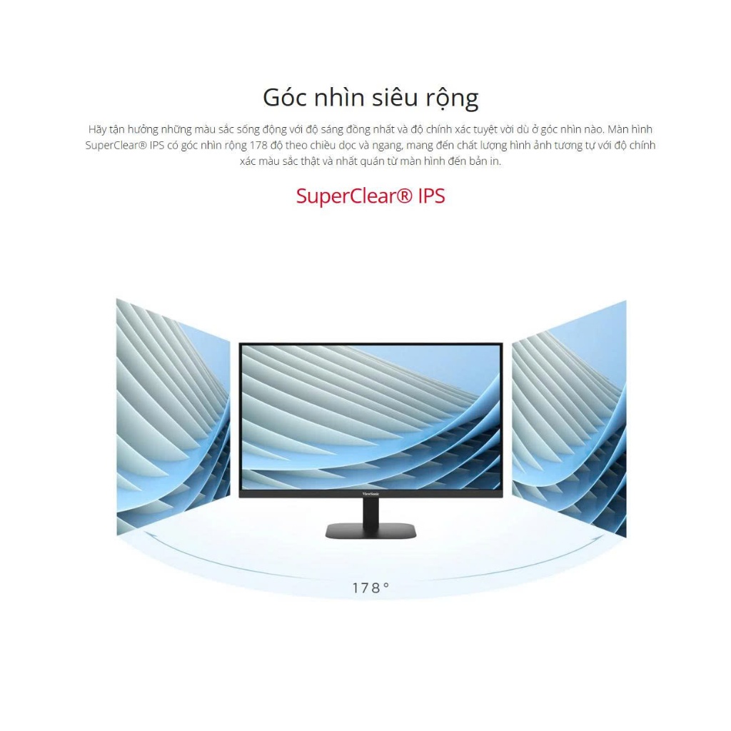 Màn hình văn phòng chuyên nghiệp ViewSonic VA2708-2K-MHD 27 inch IPS 2K 100Hz Loa kép tích hợp | BigBuy360 - bigbuy360.vn