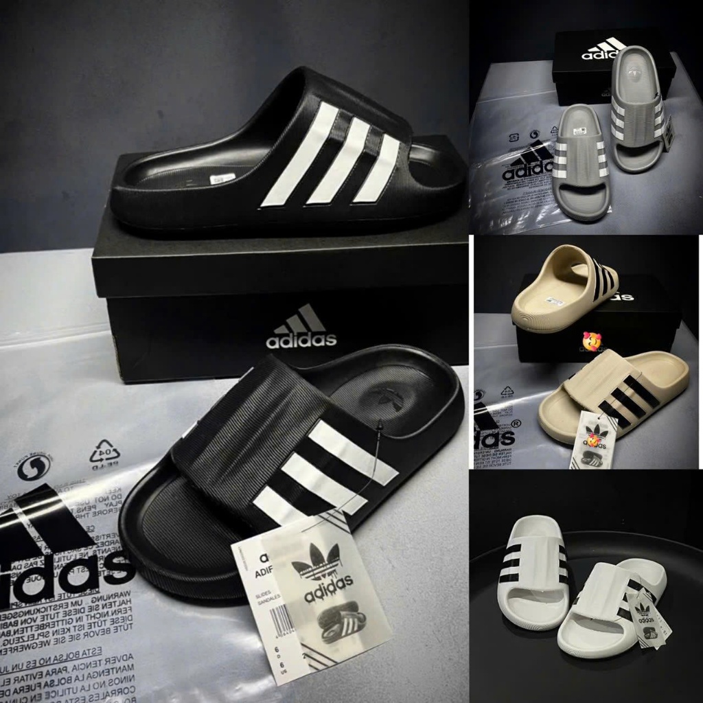 Dép đúc Adifom siêu nhẹ 3 sọc, dép adidas adifom superstar mule full nam nữ chống trơn trượt