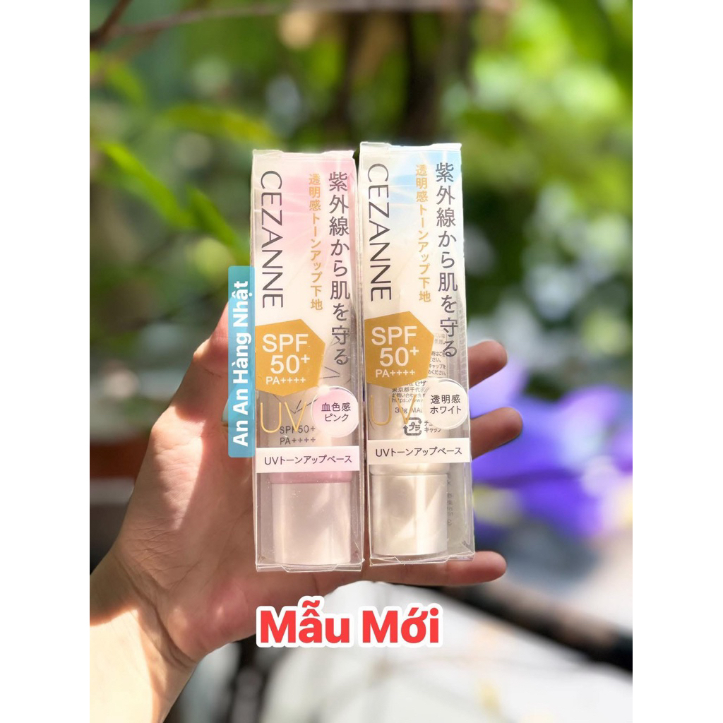 Kem Chống Nắng Cezanne Lên Tone Không Cồn Cezanne Tone Up Base SPF 50+ PA++++