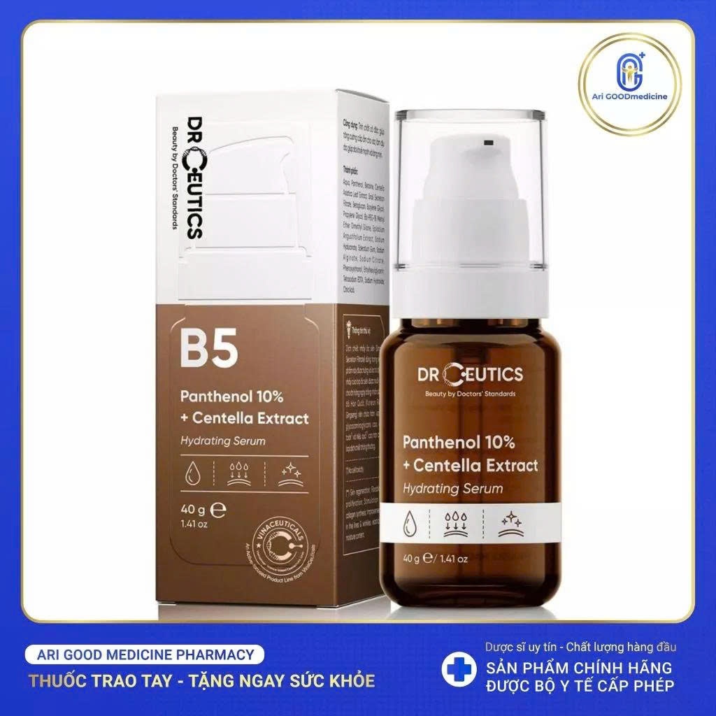 DRCEUTICS Serum B5 DrCeutics Cấp Ẩm Và Phục Hồi Da Dexpanthenol 10% + Centella Extract + HA (30g)