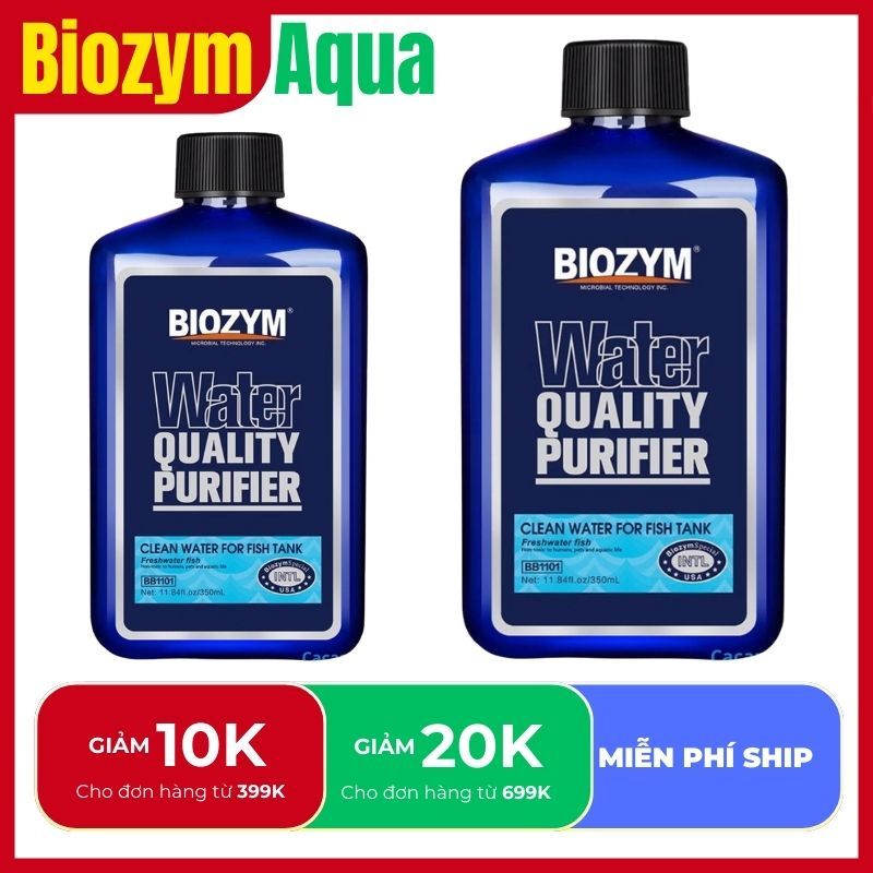 Biozym Water Quality Purifier làm trong nước hồ cá siêu nhanh-Biozym làm trong nước bể cá bể tép-phụ