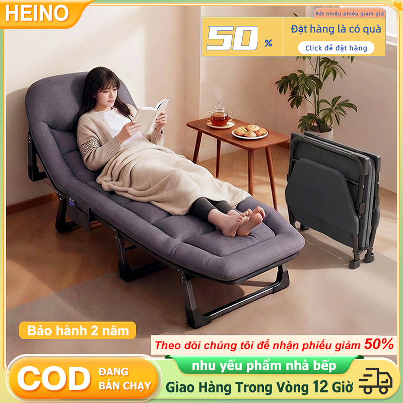 HEINO Giường gấp thông minh 1 người gọn nhẹ không ồn tiết kiệm không gian căn hộ/phòng trọ đệm êm