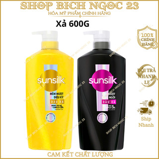Dầu xả Sunsilk Mềm Mượt Diệu Kỳ và Óng Mượt Rạng Ngời 600g