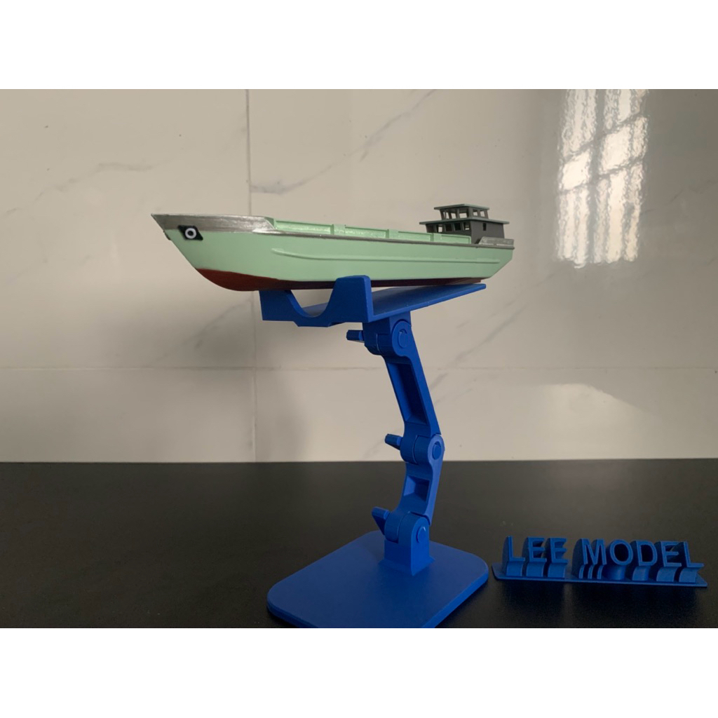 Mô hình xà lan một cabin in 3D. (Có thể thay đổi kích thước)