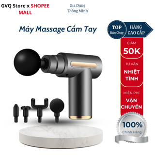 Máy Massage Cầm Tay 4 Đầu 6 Chế Độ Chuyên Sâu Giúp Giãn Cơ Giảm Mệt Mỏi Tiện Lợi (GVQ Store)