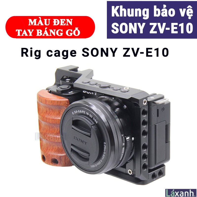 Sony ZV-E10 | Khung bảo vệ rig cage máy ảnh gắn phụ kiện quay video giá đỡ handcase bracket Sony ZVE