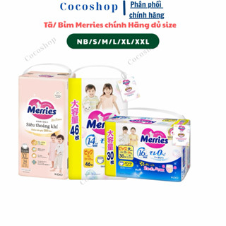 Tã/Bỉm quần Merries Jumbo size L54/ XL46/ XXL30