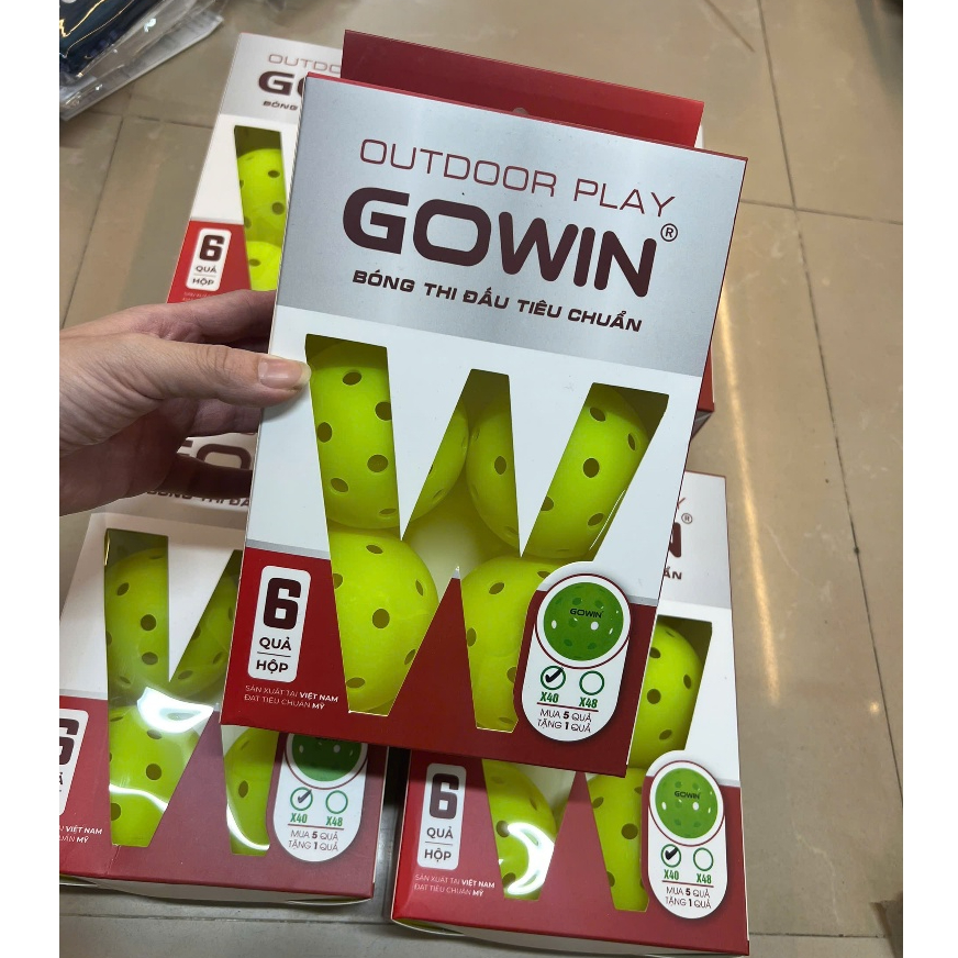 Bóng Pickleball GOWIN, Bóng Thi Đấu Tiêu Chuẩn Quốc Tế Chính Hãng