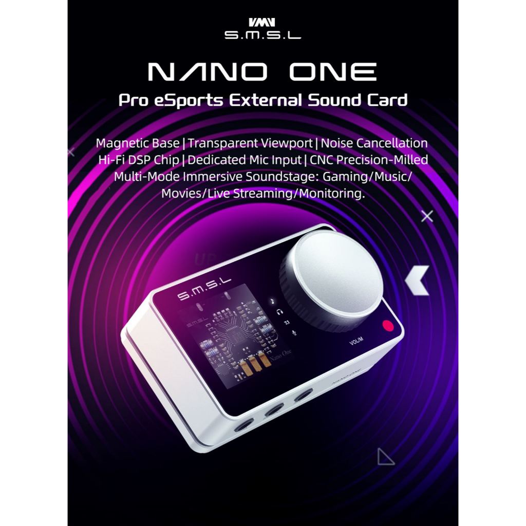 SMSL Nano One, Soundcard DAC Headphone Amp
