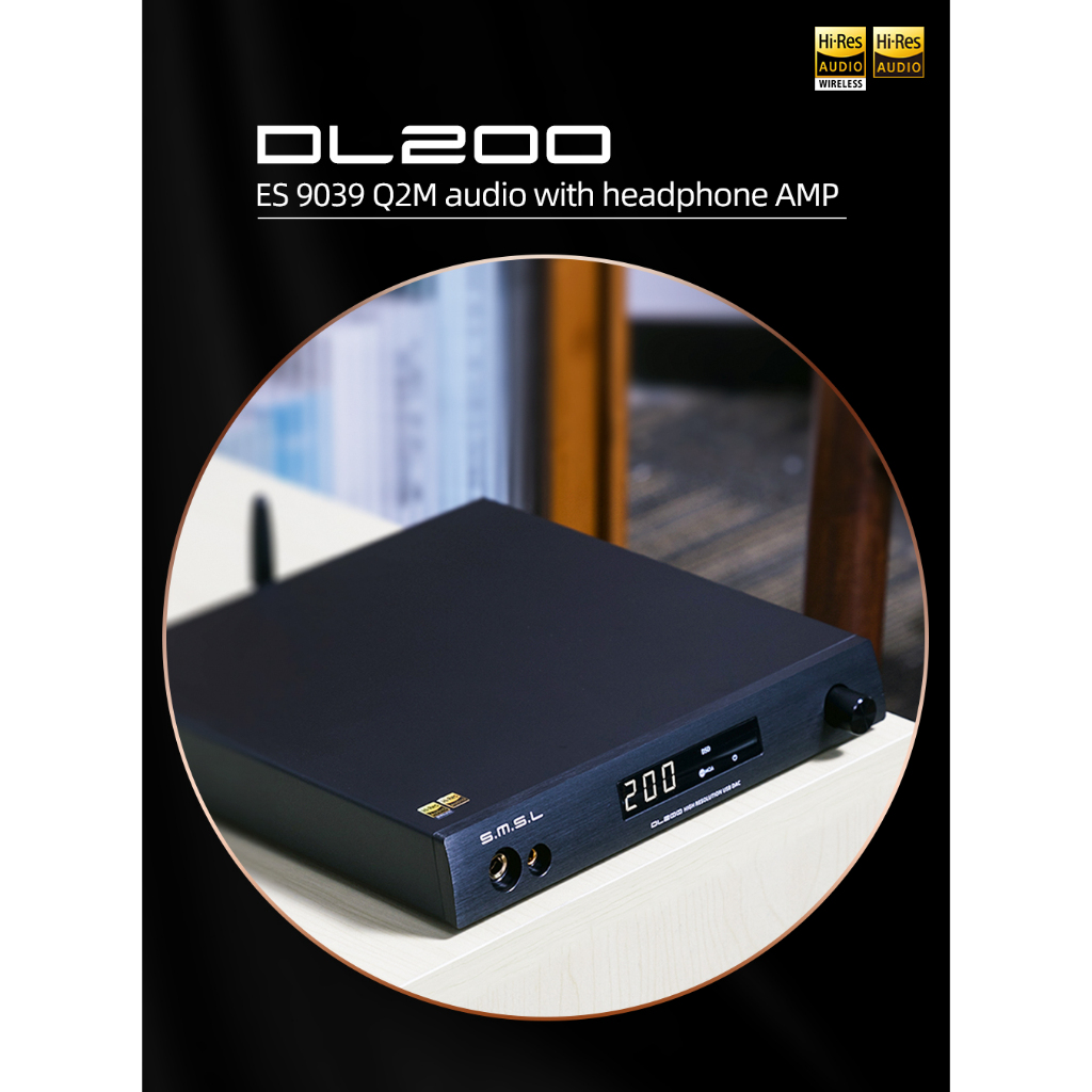 SMSL DL200 DAC Sound Card Headphone Amp