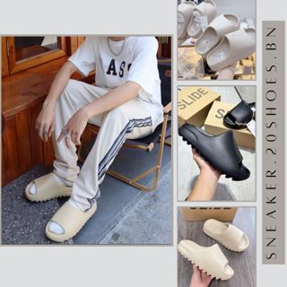 Dép YZ Slide Nhám, Dép Bánh Mì Quai Ngang Vân Nhám Đế Răng Cưa 5cm Nam Nữ Siêu Êm Nhẹ