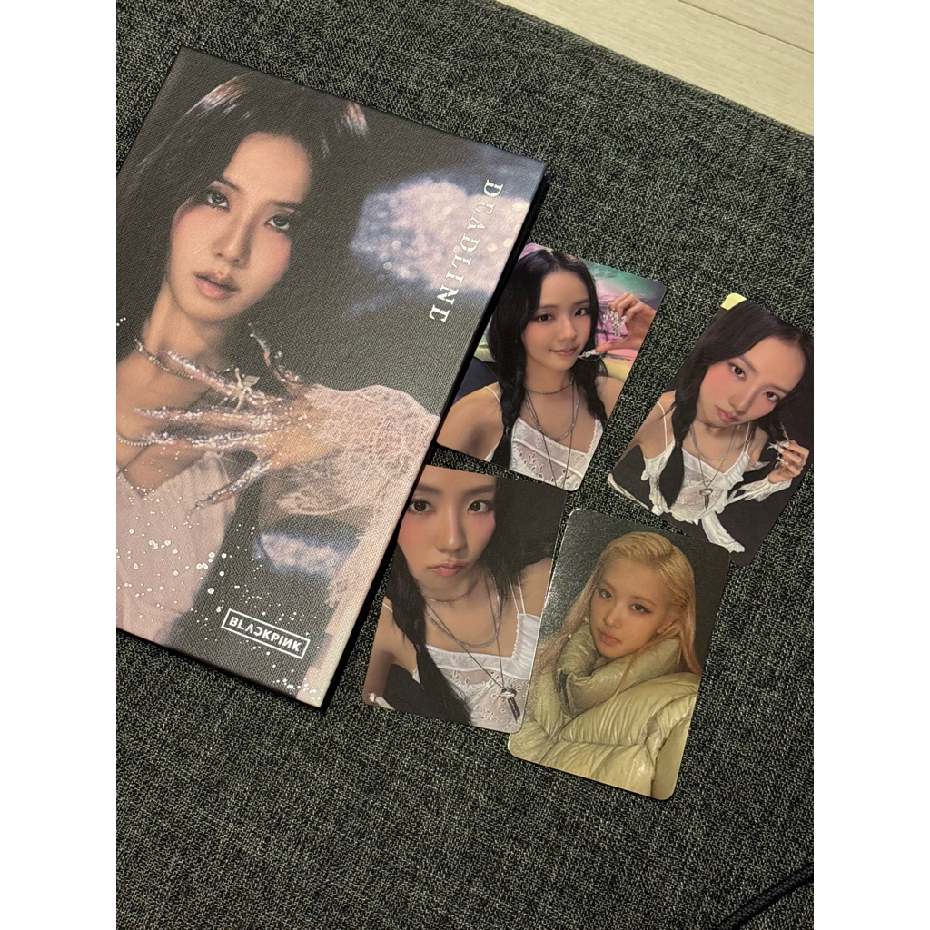 LẺ ẢNH THẺ CARD PHOTOCARD BLACKPINK THE 3RD MINI ALBUM DEADLINE - SLIVER VER JISOO POB WITHMUU ROSÉ 