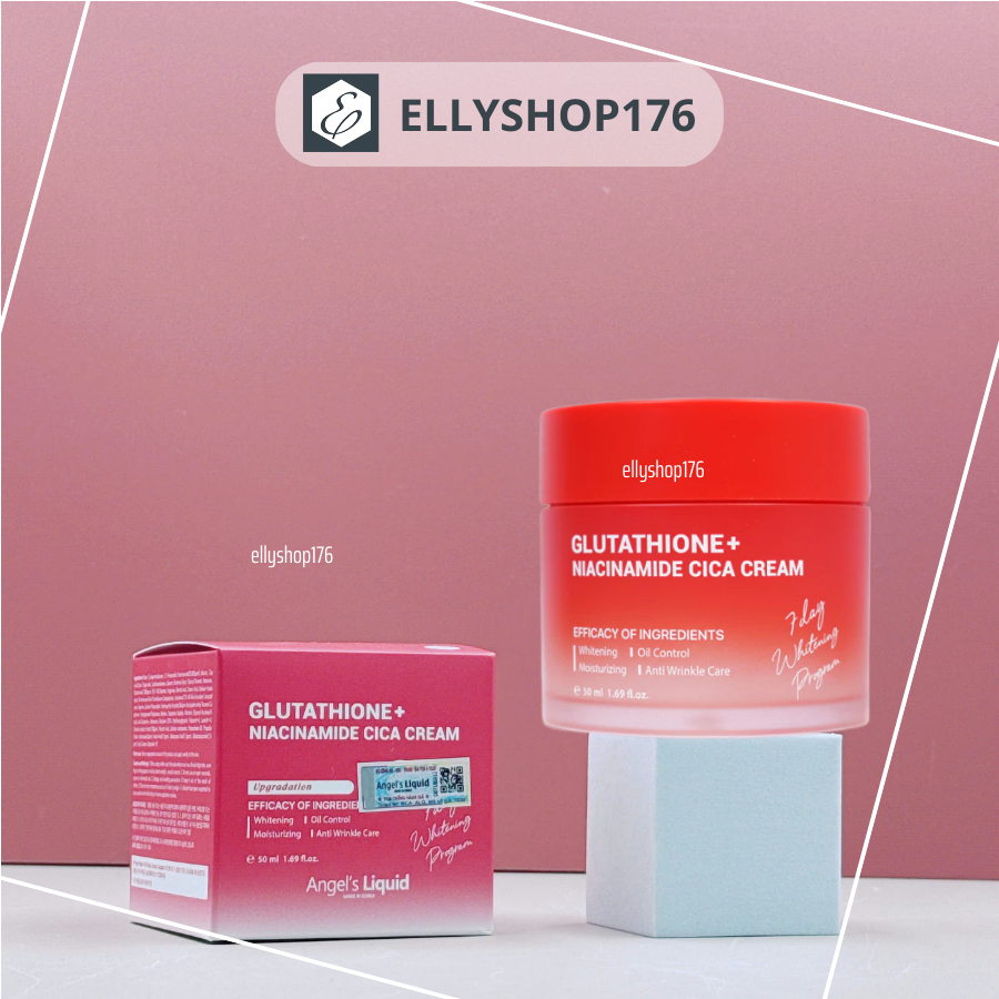 [Đỏ] Kem Dưỡng Angel's Liquid Glutathione + Niacinamide Cica - Ellyshop176