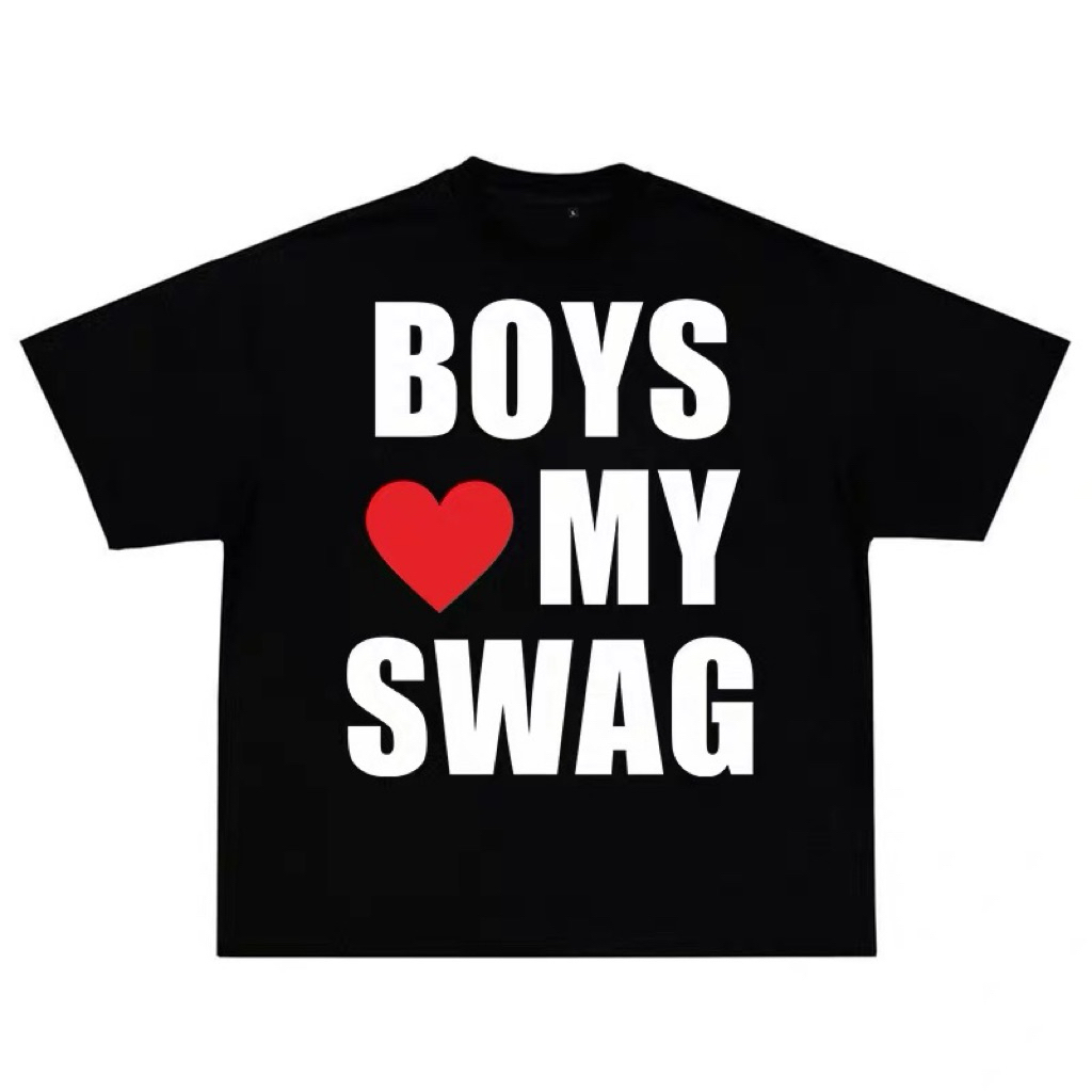 BOYS LOVE SWANG Hip-Hop Punk Oversized T-Shirt